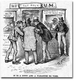 Another Thomas Nast Cartoon: "It is a duty and honor to vote."