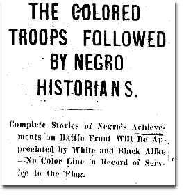 Ohio State Monitor headline, 1918.
