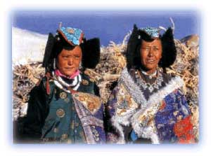 Ladakhi women in traditional finery. Credit: Discover India magazine