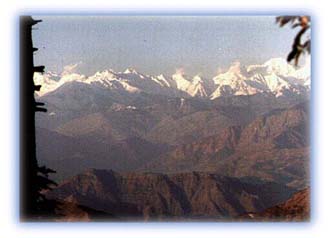 Sunset on the lovely Dhauladhar Range. Credit: Debangsu Sengupta