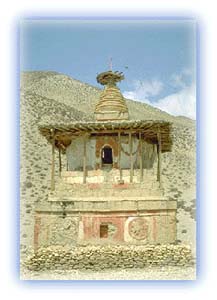 Buddhist chorten in Mustang. Credit: Stan Armington