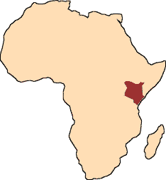 map of Kenya