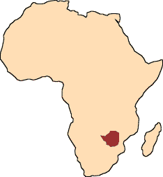 map of Zimbabwe