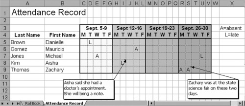 Attendance Register Challenge