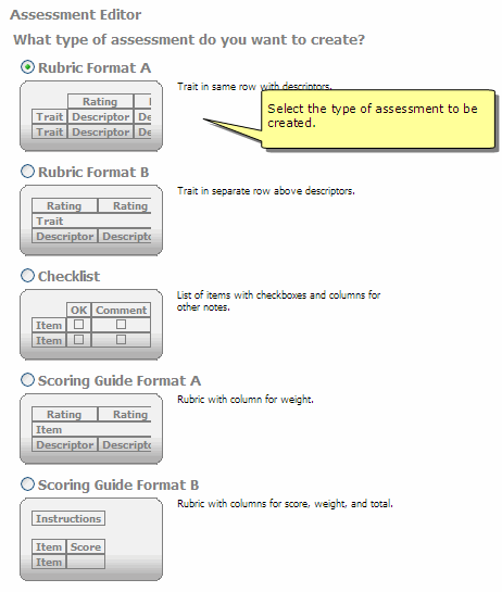 create assessment 2