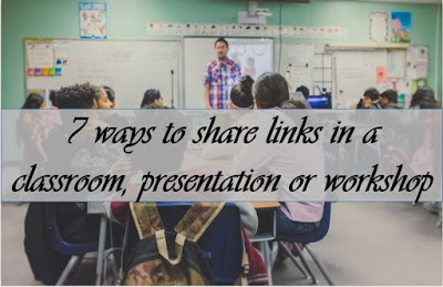 How do you share website links with students? I'm a big advocate for having  a class website so that everything is in one place.